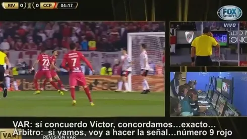 Filtran el audio del VAR en el primer penal de River-Cerro Porteño