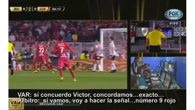 Filtran el audio del VAR en el primer penal de River-Cerro Porteño