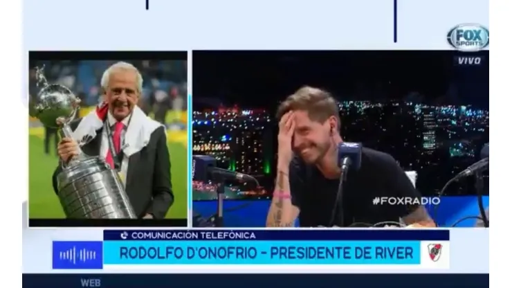 Leto estaba enojado por los penales a River hasta que D'Onofrio salió al aire ¡y lo trolleó!