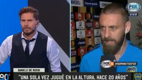 De Rossi: "Tengo un grupo donde se habla solo de fútbol y la foto de perfil es Riquelme"