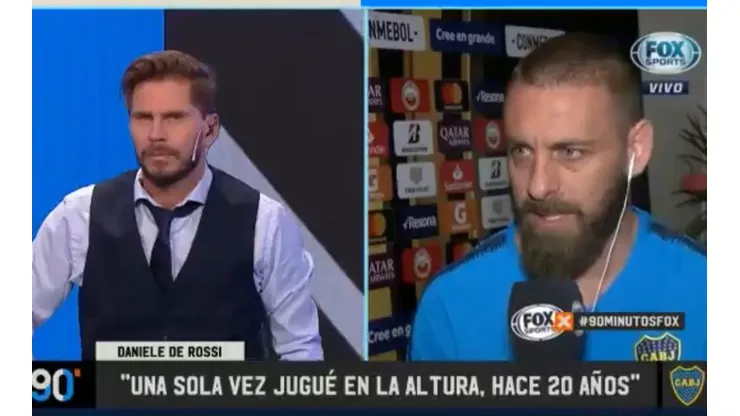 De Rossi: "Tengo un grupo donde se habla solo de fútbol y la foto de perfil es Riquelme"