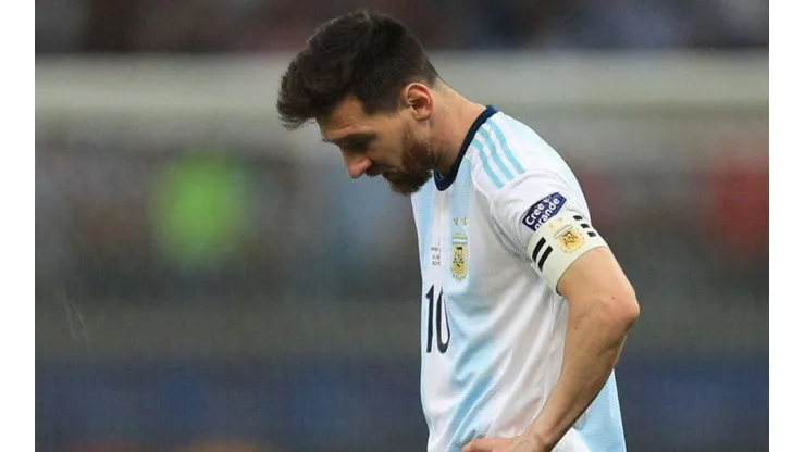 Lionel Messi con la Selección Argentina.