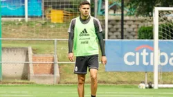 Alan Medina, durante la práctica de hoy. (Foto: @miselecciónmx)