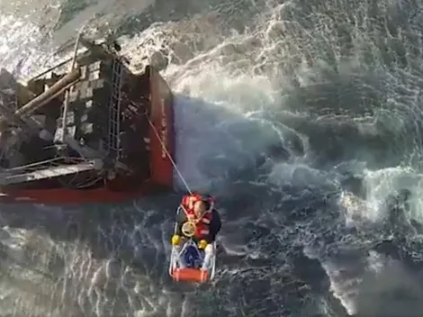 La Prefectura Naval Argentina realizó un épico rescate en el mar y todo quedó filmado