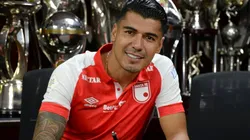 Jefferson Duque, delantero de Independiente Santa Fe.