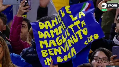Pancarta para Daniele De Rossi.