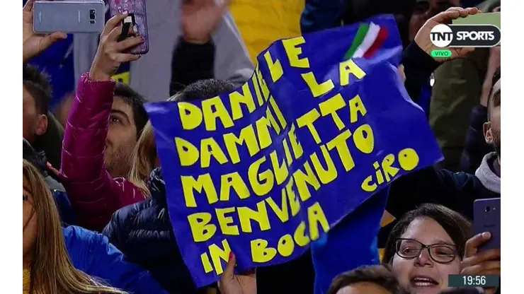 Pancarta para Daniele De Rossi.