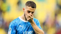 Benedetto lamentándose por el penal errado.