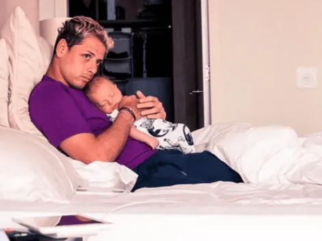 La dedicatoria especial que Chicharito hizo en Instagram para su cachetón