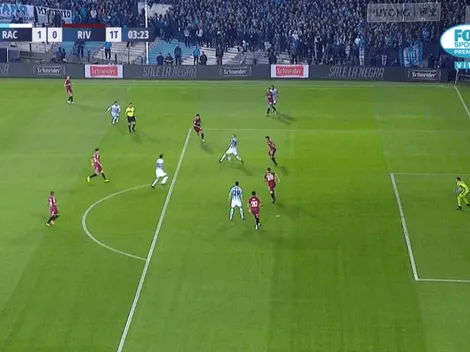 Montiel no entendió nada, Lisandro López todo y Solari le marcó a River a los tres minutos