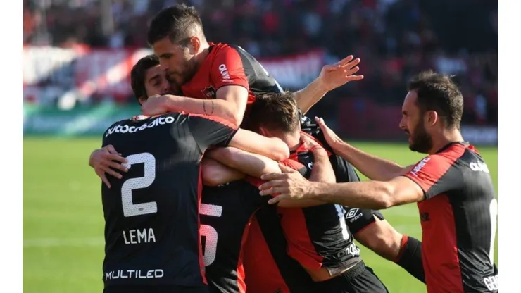 El festejo de los jugadores de Newell's.