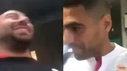 Hincha del Galatasaray se cruza con Falcao y la cara del Tigre lo dice todo