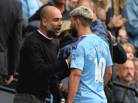 Guardiola explicó el por qué de la discusión con Agüero: "No lo culpo"