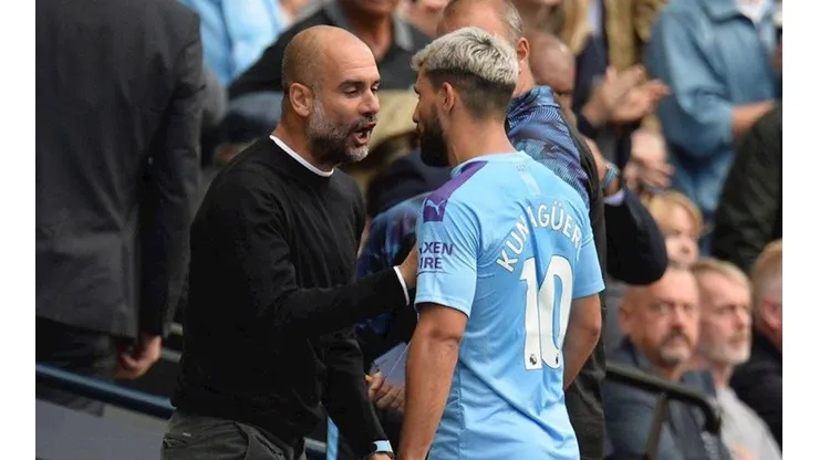 Guardiola explicó el por qué de la discusión con Agüero: "No lo culpo"