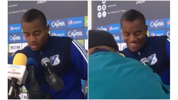 Wuilker Faríñez en rueda de prensa.