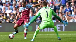 Espectacular definición de Chicharito Hernández para el gol de West Ham