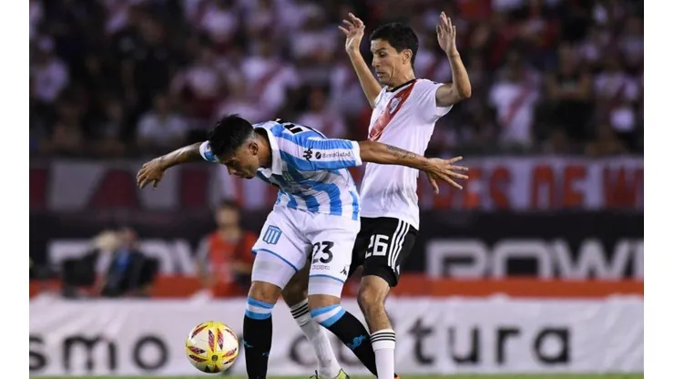 Racing vs. River por la Superliga.
