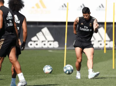 ¡Más razones para Zidane! Nuevo golazo de James en entrenamiento
