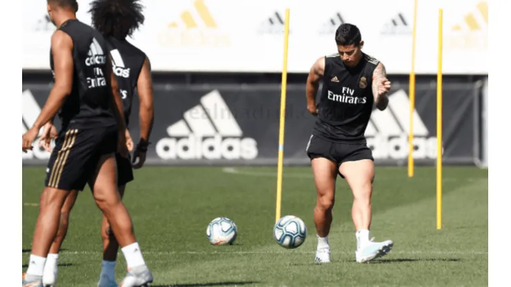 ¡Más razones para Zidane! Nuevo golazo de James en entrenamiento