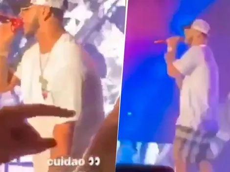 Video: ¿le quisieron robar el reloj a Anuel AA en pleno concierto?