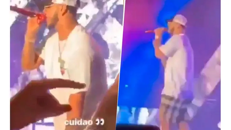 Video: ¿le quisieron robar el reloj a Anuel AA en pleno concierto?