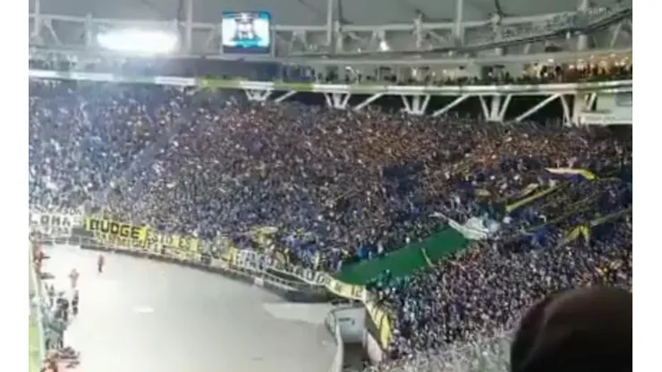 Los hinchas de Boca en La Plata.