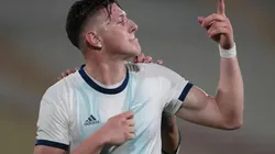 Adolfo Gaich con la Selección Argentina.