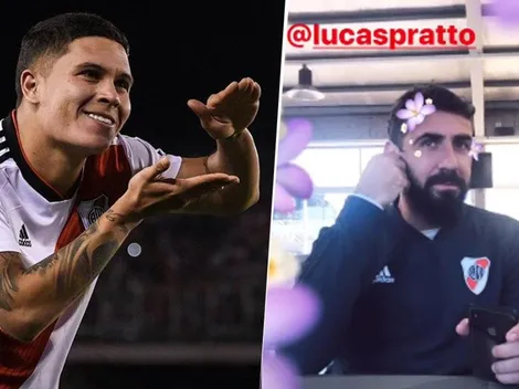 La divertida historia de Quintero con Lucas Pratto: "Dale el mate, Juanfer"