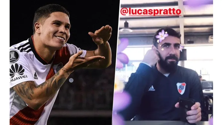 La divertida historia de Quintero con Lucas Pratto: "Dale el mate, Juanfer"