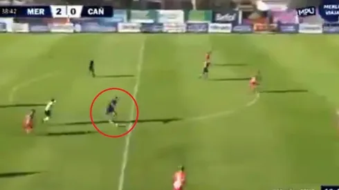 El sorprendente remate de Cristian Fabbiani.