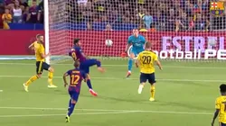 Sergi Roberto se vistió de Iniesta y Suárez metió una linda tijera para darle el triunfo al Barça