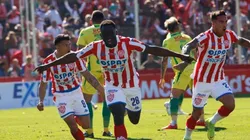 Andrade grita su gol. Foto: Unión de Santa Fe.