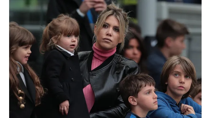 Wanda Nara junto a sus hijos.