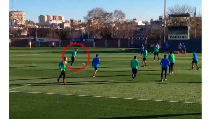 De Rossi y un pase espectacular en la práctica.