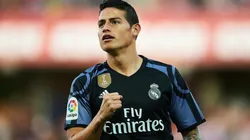 James Rodríguez, jugador del Real Madrid de España.