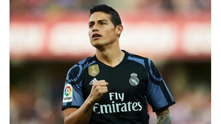 James Rodríguez, jugador del Real Madrid de España.