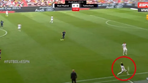 Marcelo quiso evitar un lateral y le puso un centro a Kane, que metió el primero del Tottenham