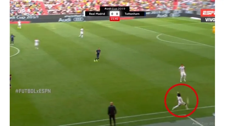 Marcelo quiso evitar un lateral y le puso un centro a Kane, que metió el primero del Tottenham