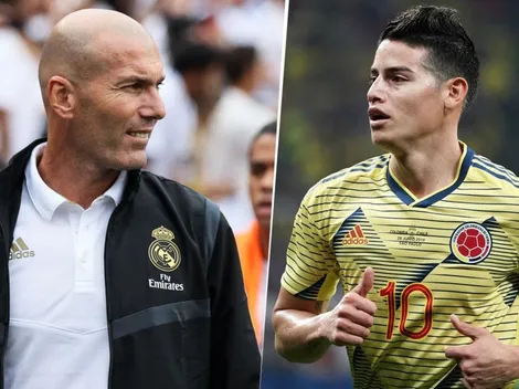 Zidane se desvincula de la polémica sobre el futuro de James Rodríguez