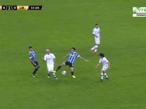 La criminal patada por la que fue expulsado Geromel en Gremio-Libertad