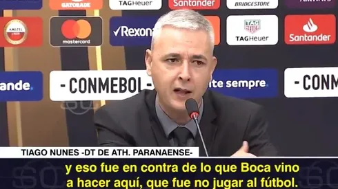 Nunes se la pudrió al planteo de Alfaro: "Lo que Boca vino a hacer fue no jugar al fútbol"