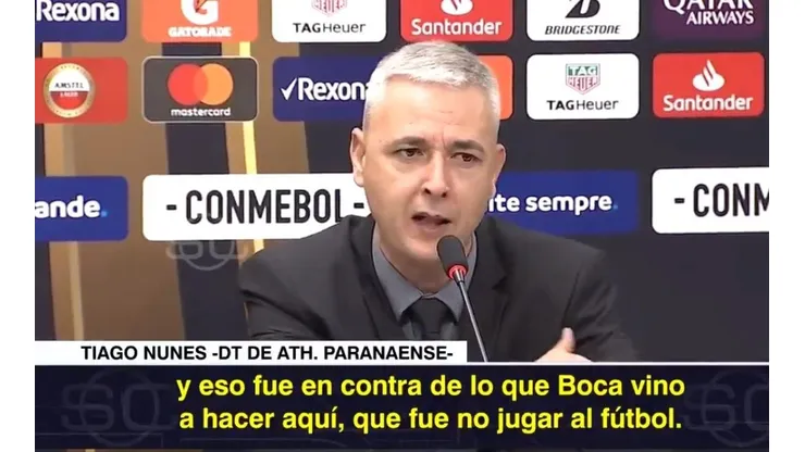 Nunes se la pudrió al planteo de Alfaro: "Lo que Boca vino a hacer fue no jugar al fútbol"