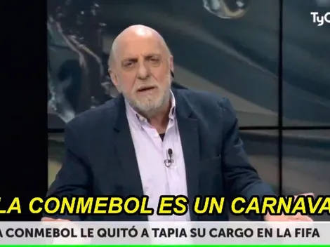 Sin sacarse la camisa, Pagani le hizo un pedido fuerte a la Conmebol