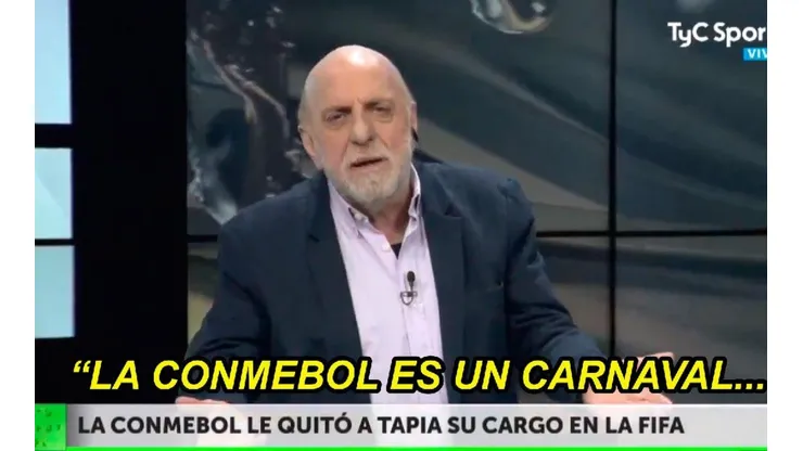 Sin sacarse la camisa, Pagani le hizo un pedido fuerte a la Conmebol