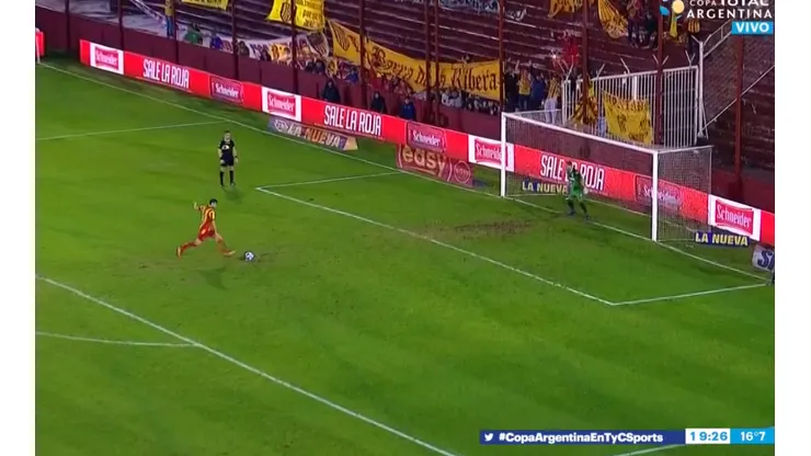 Penal y gol para Boca Unidos. (TyC Sports)