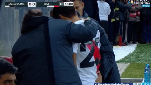 Alarmas en River: Ponzio pidió el cambio y se fue lesionado a los 15 minutos