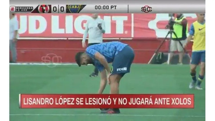 Lisandro López encendió las alarmas en la entrada en calor y quedó afuera del amistoso