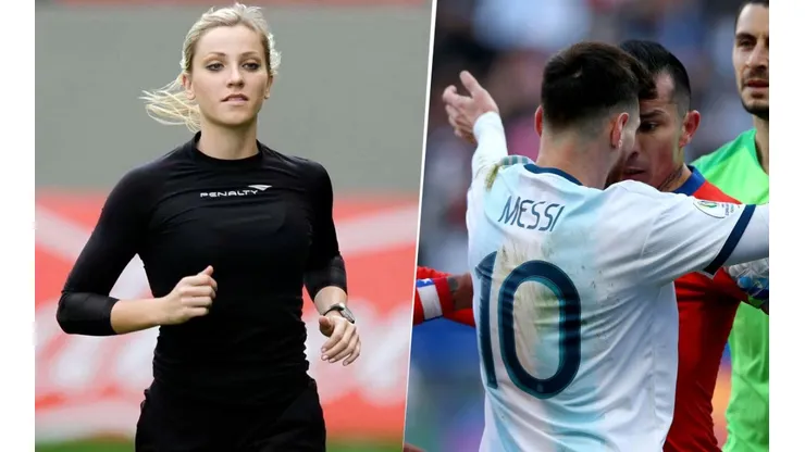 Fernanda Colombo detalló el cruce Messi-Medel en Instagram y explicó por qué no intervino el VAR