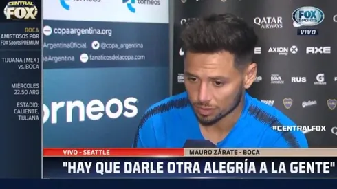 Mauro Zárate fue muy sincero sobre su necesidad.
