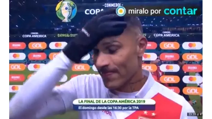 Foto de Paolo Guerrero, jugador de Perú.
